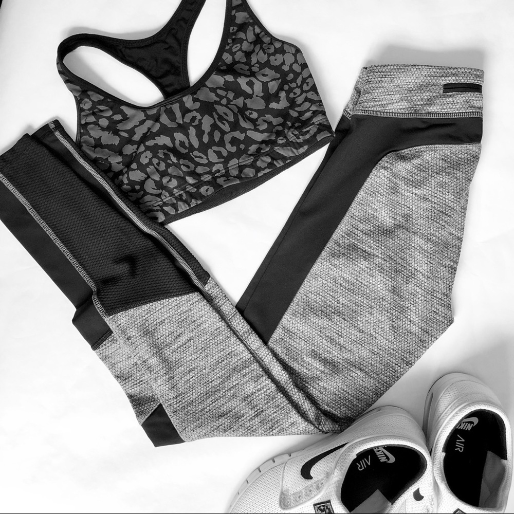 XS Champion Gray and Black Leggings